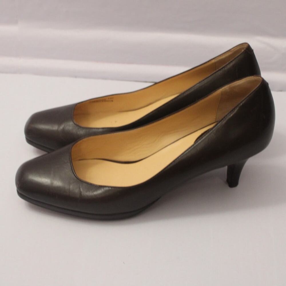 Cole‎ Haan Women’s Brown Leather Nike Air Pumps Size 8.5C D26437 Comfort Heels